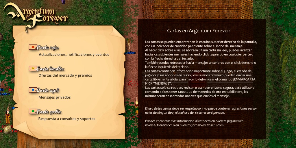 AOForever sistema de cartas - Ver imagen